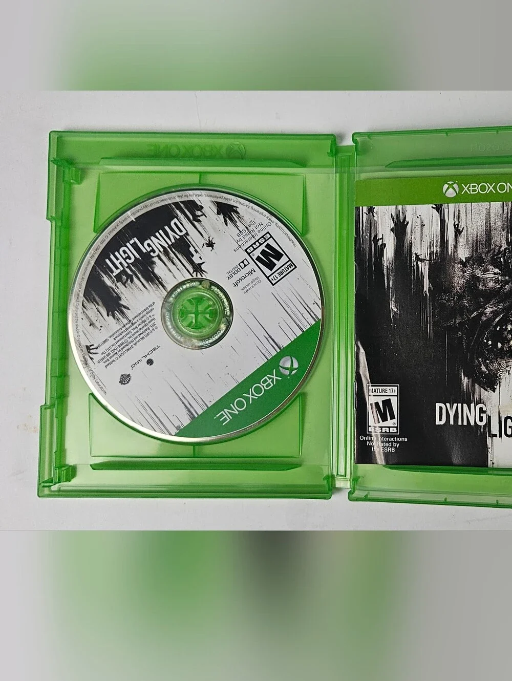 Xbox One Dying Light Video Game - Green Case